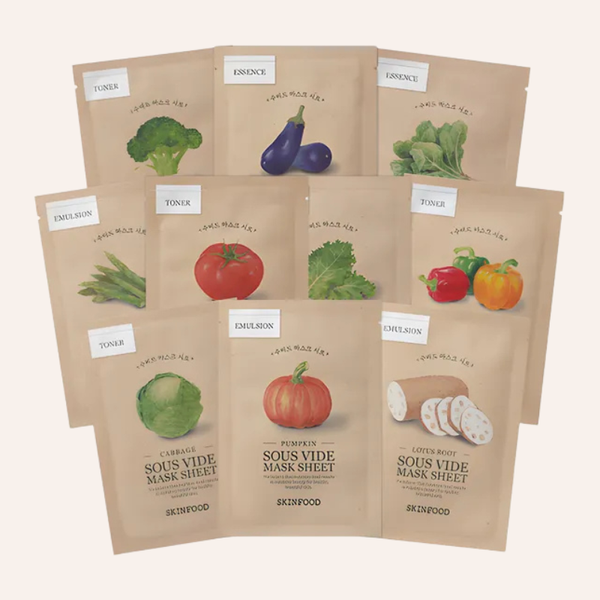 Sous vide mask sheet