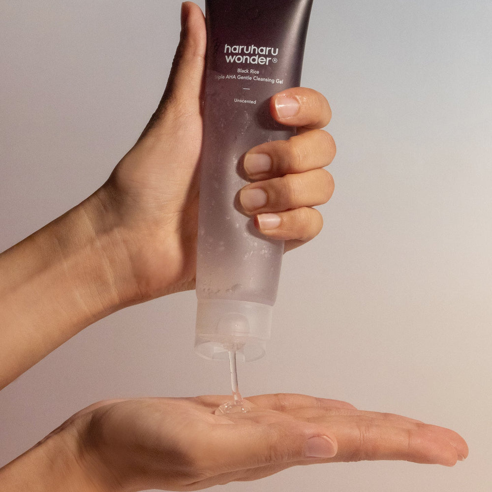 BLACK RICE triple AHA gentle cleansing gel