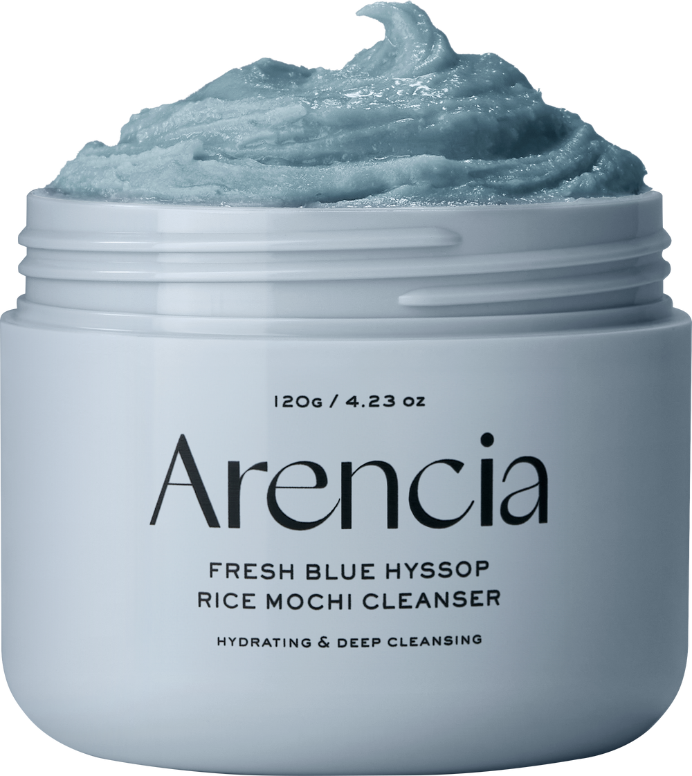 Blue Hyssop Rice Mochi Cleanser