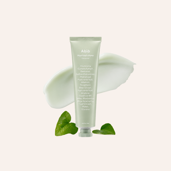 Crème visage Abib Heartleaf Creme Calming Tube 75ml skincare coréenne Joia
