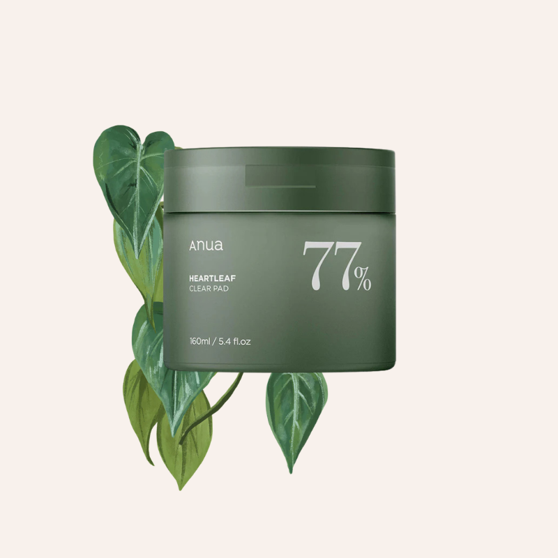 Pads visage Anua Heartleaf 77% Clear Pad 70pcs skincare coréenne Joia