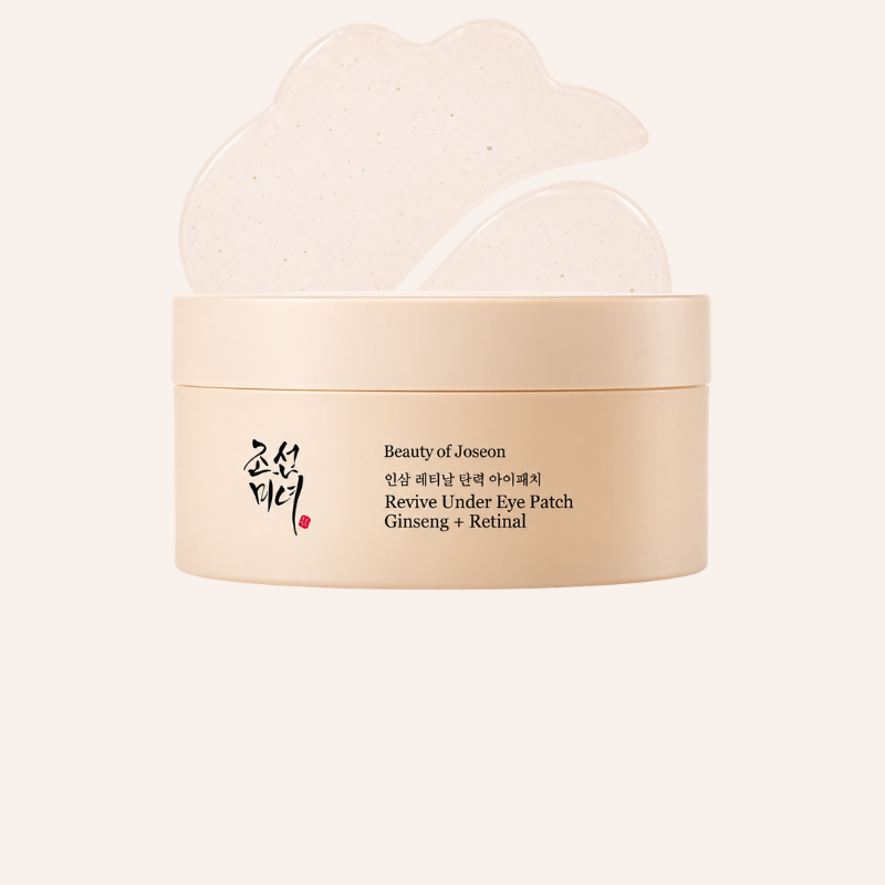 Patchs contour des yeux Beauty of Joseon Revive Under Eye Patch Ginseng + Retinal 60pcs skincare coréenne Joia