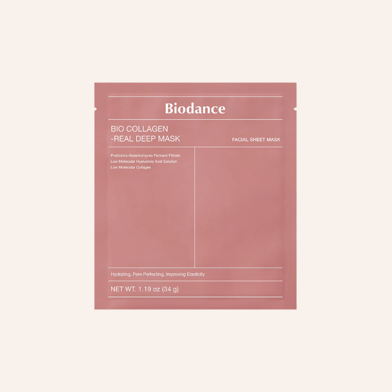 Masque hydrogel Biodance Bio-Collagen Real Deep Mask 34g skincare coréenne Joia