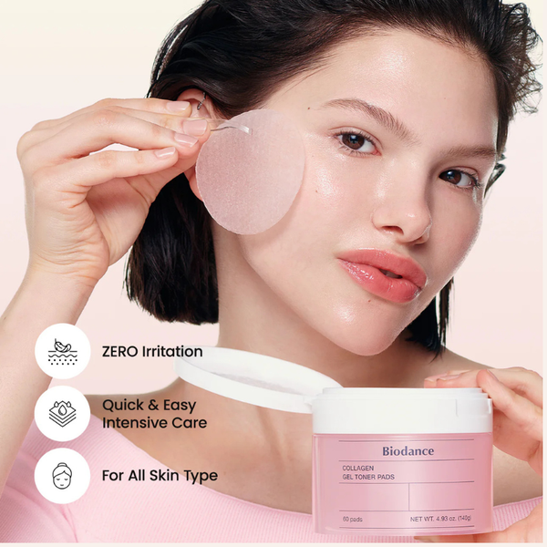 Pads visage Biodance Collagen Gel Toner Pads 60pcs skincare coréenne Joia