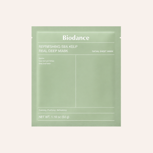 Masque visage Biodance Refreshing Sea Kelp Real Deep Mask skincare coréenne Joia