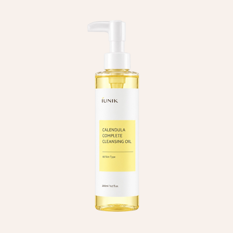 Huile démaquillante Iunik Calendula Complete Cleansing Oil 200ml skincare coréenne Joia