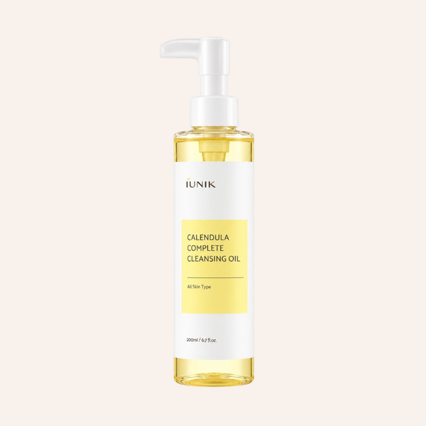 Huile démaquillante Iunik Calendula Complete Cleansing Oil 200ml skincare coréenne Joia