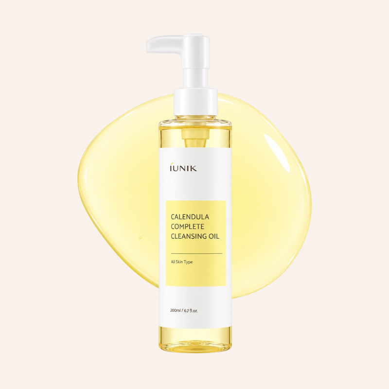 Huile démaquillante Iunik Calendula Complete Cleansing Oil 200ml skincare coréenne Joia