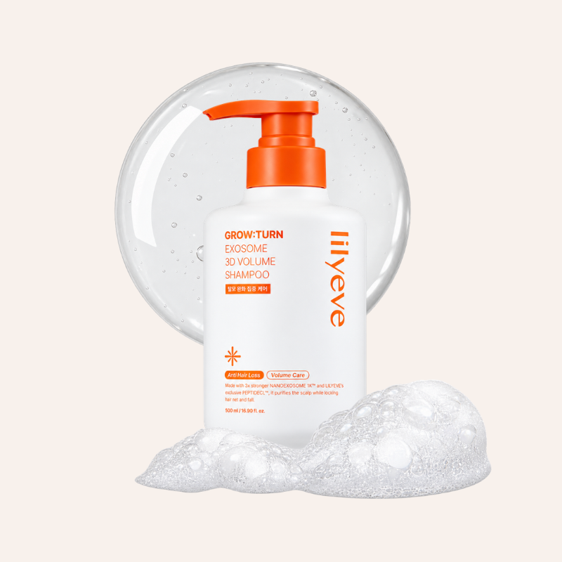 Shampooing volumateur Lilyeve Grow Turn Exosome 3D Volume Shampoo 500ml skincare coréenne Joia
