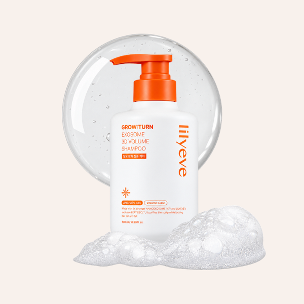 Shampooing volumateur Lilyeve Grow Turn Exosome 3D Volume Shampoo 500ml skincare coréenne Joia