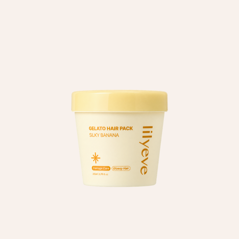 Masque cheveux Lilyeve Repairturn Gelato Hairpack Silky Banana 200ml skincare coréenne Joia