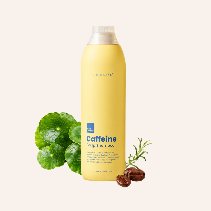 Shampooing cuir chevelu Nineless Root-Biome Caffeine Scalp Shampoo 300ml skincare coréenne Joia