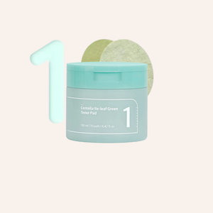 Pads visage Numbuzin No.1 Centella Re-leaf Green Toner Pad 70pcs skincare coréenne Joia