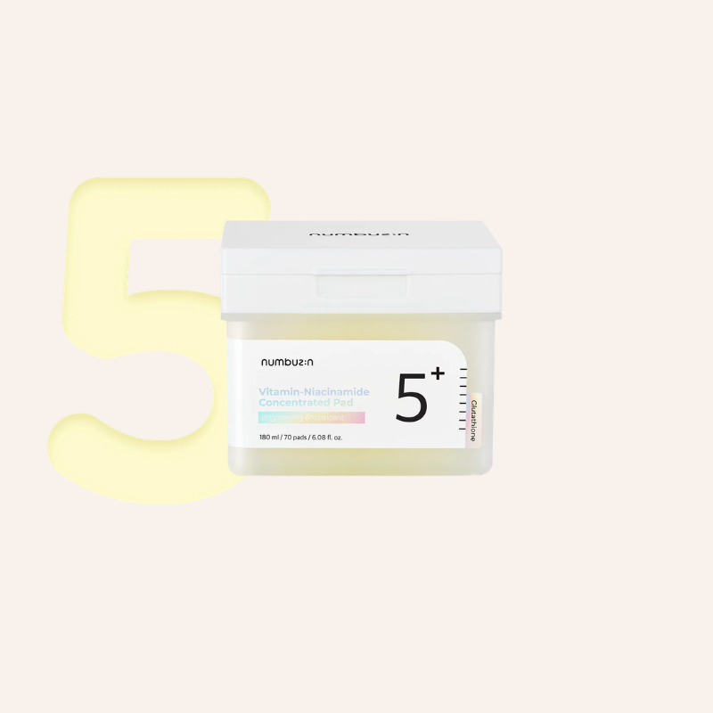 Pads visage Numbuzin No.5 Vitamin-Niacinamide Concentrated Pad 70pcs skincare coréenne Joia