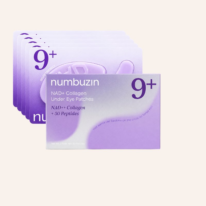 Patchs contour des yeux Numbuzin No.9 NAD+ Collagen Under Eye Patches skincare coréenne Joia