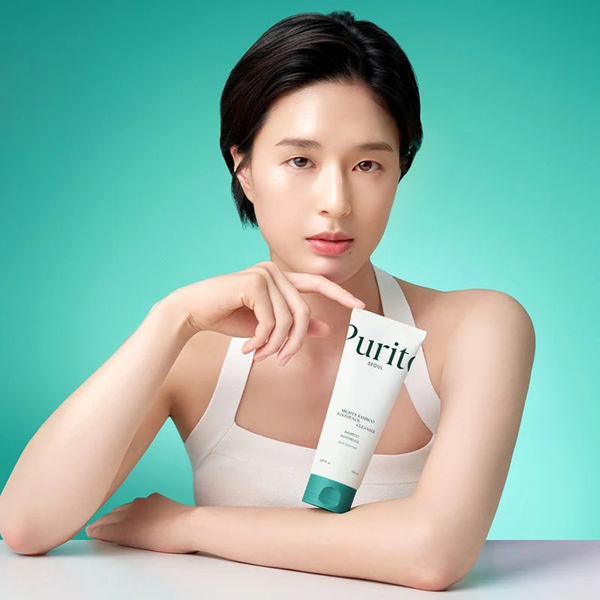 Gel nettoyant visage Purito Seoul Mighty Bamboo Panthenol Cleanser 150ml skincare coréenne Joia