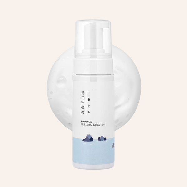 Mousse nettoyante Round Lab 1025 Dokdo Bubble Foam 150ml skincare coréenne Joia