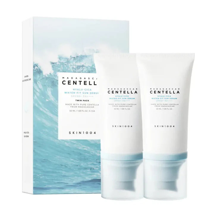 Madagascar Centella Hyalu-Cica Water-Fit Sun Serum Twin Pack SPF50+