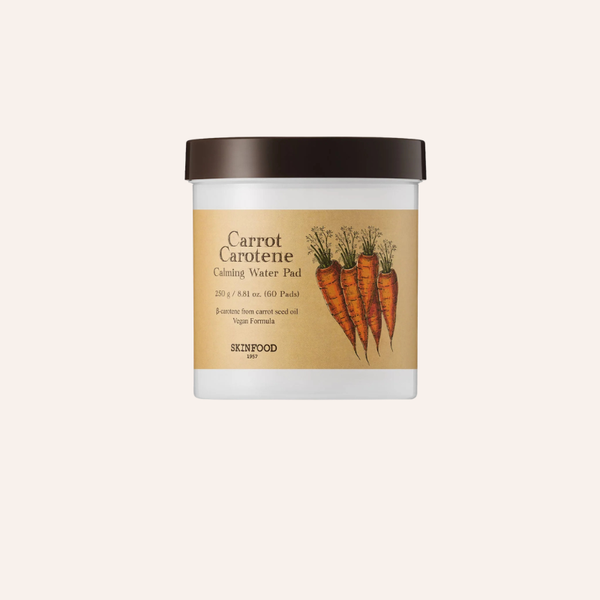 Pads visage Skinfood Carrot Carotene Calming Water Pad 60pcs skincare coréenne Joia