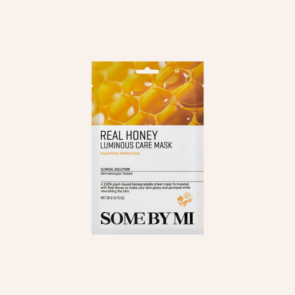 Masques visage Some By Mi Real Care Mask acide hyaluronique vitamine C glutathione AHA BHA PHA snail super matcha real honey skincare coréenne Joia